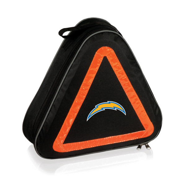 Los Angeles Chargers Roadside Emergency Car Kit, (Black with Orange Accents)