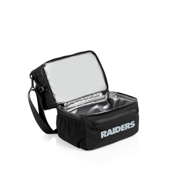 Las Vegas Raiders Tarana Lunch Bag Cooler with Utensils, (Carbon Black)