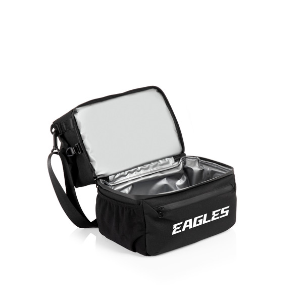 Philadelphia Eagles Tarana Lunch Bag Cooler with Utensils, (Carbon Black)