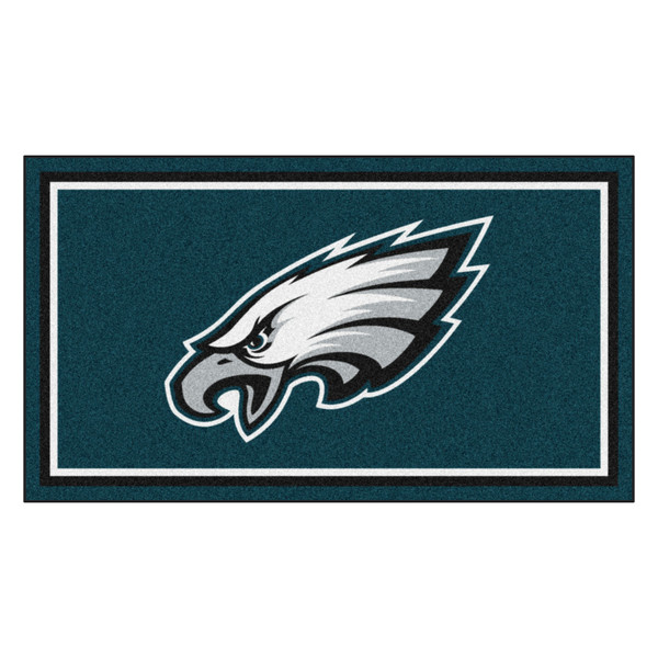 Philadelphia Eagles 3x5 Rug Eagle Head Primary Logo Green