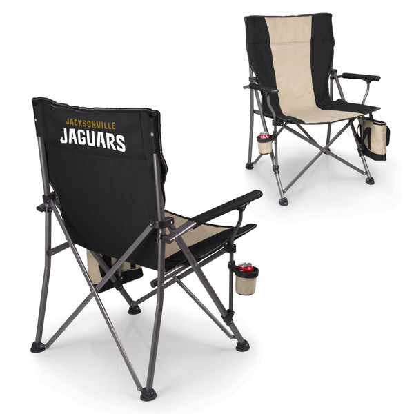 Jacksonville Jaguars Big Bear XXL Camping Chair with Cooler, (Black)