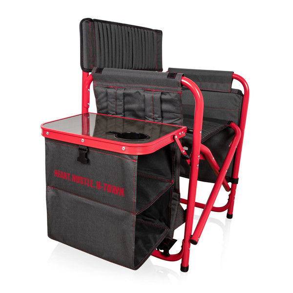 Houston Texans Fusion Camping Chair, (Dark Gray with Red Accents)