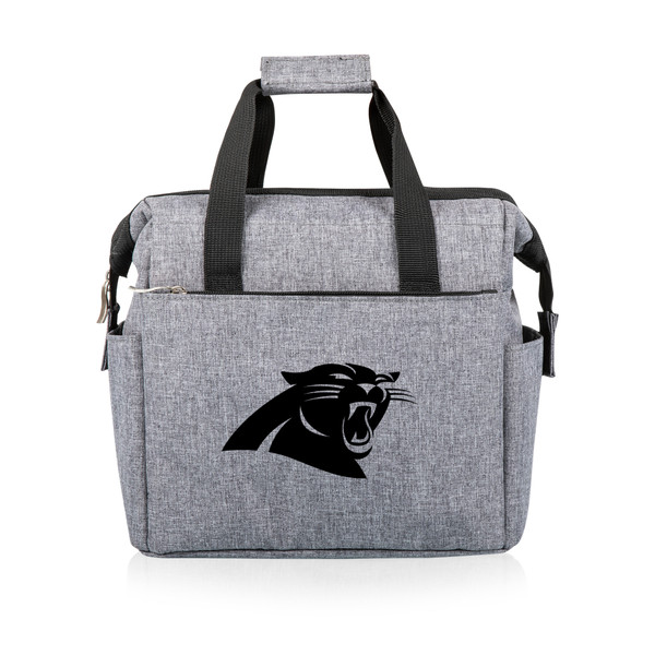Carolina Panthers On The Go Lunch Bag Cooler, (Heathered Gray)