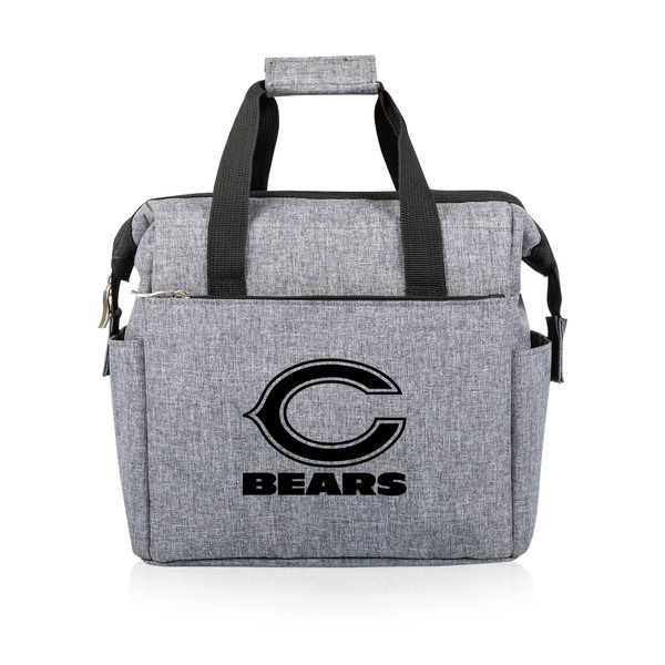 Chicago Bears On The Go Lunch Bag Cooler, (Heathered Gray)