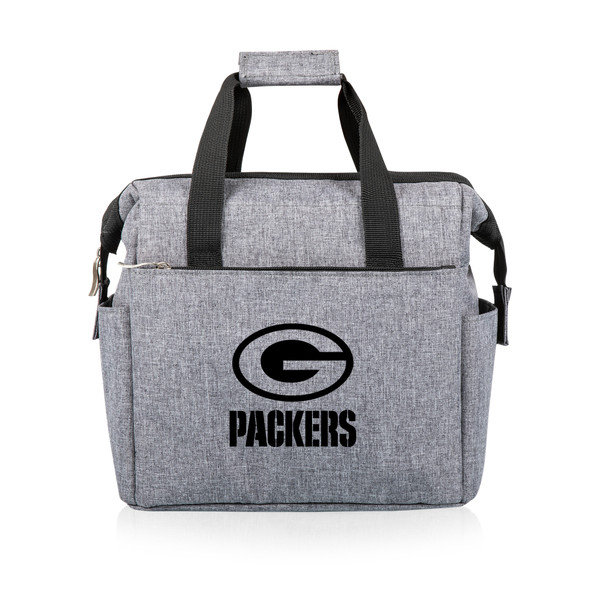 Green Bay Packers On The Go Lunch Bag Cooler, (Heathered Gray)