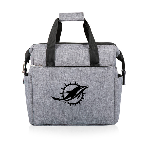 Miami Dolphins On The Go Lunch Bag Cooler, (Heathered Gray)