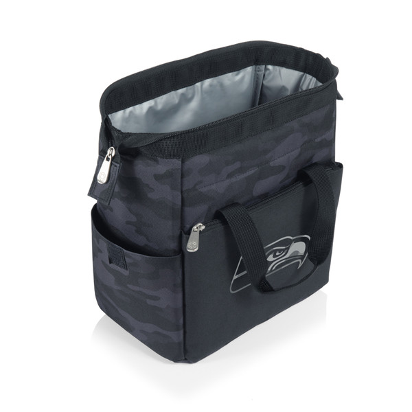 Seattle Seahawks On The Go Lunch Bag Cooler, (Black Camo)