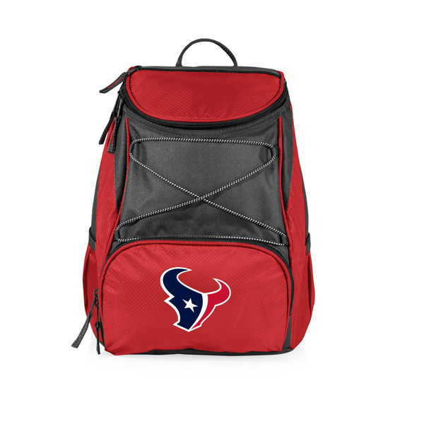 Houston Texans PTX Backpack Cooler, (Red with Gray Accents)