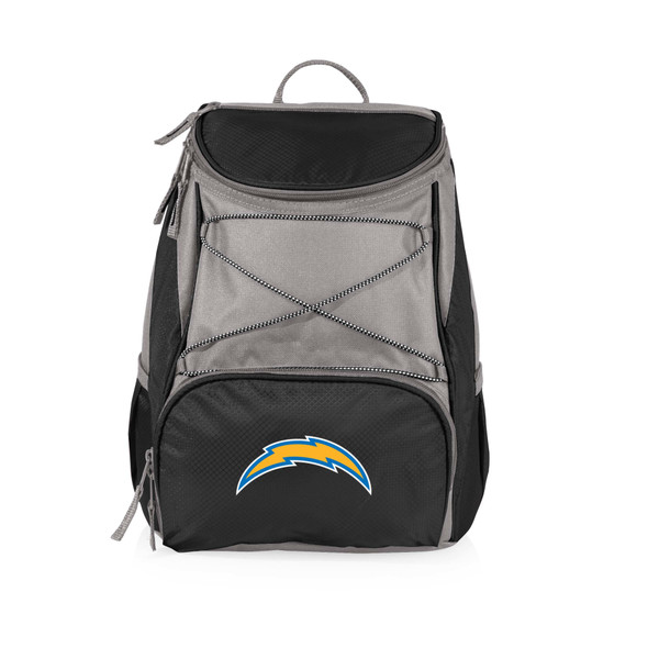 Los Angeles Chargers PTX Backpack Cooler, (Black with Gray Accents)