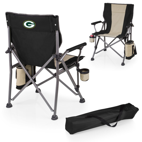 Green Bay Packers Outlander XL Camping Chair with Cooler, (Black)