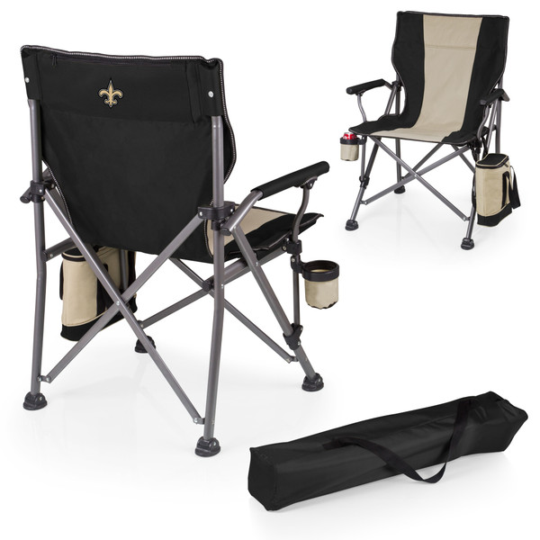 New Orleans Saints Outlander XL Camping Chair with Cooler, (Black)