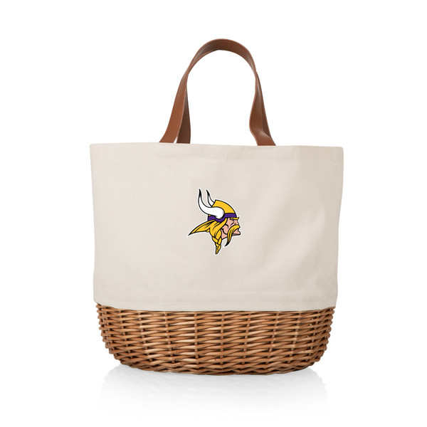 Minnesota Vikings Promenade Picnic Basket, (Beige Canvas)