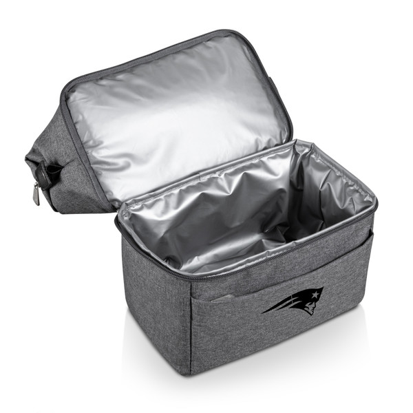 New England Patriots Urban Lunch Bag Cooler, (Gray with Black Accents)