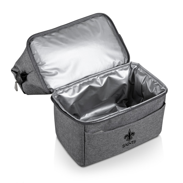 New Orleans Saints Urban Lunch Bag Cooler, (Gray with Black Accents)