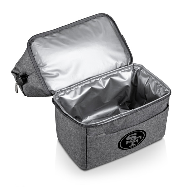 San Francisco 49ers Urban Lunch Bag Cooler, (Gray with Black Accents)