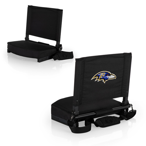 Baltimore Ravens Gridiron Stadium Seat, (Black)