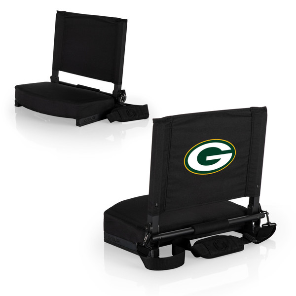 Green Bay Packers Gridiron Stadium Seat, (Black)