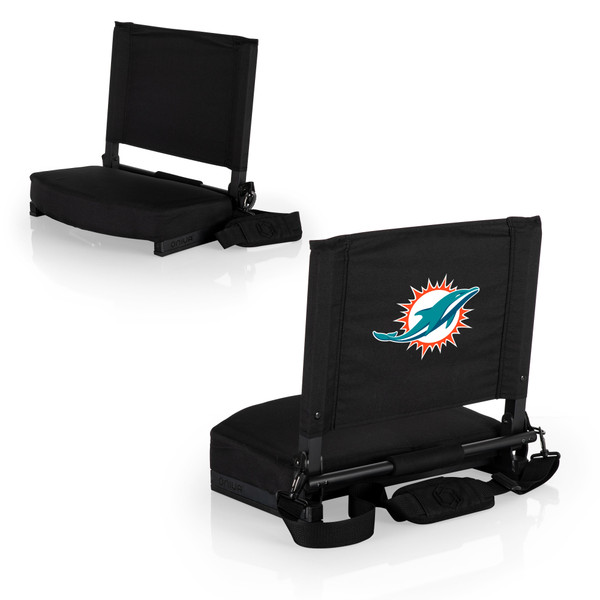 Miami Dolphins Gridiron Stadium Seat, (Black)