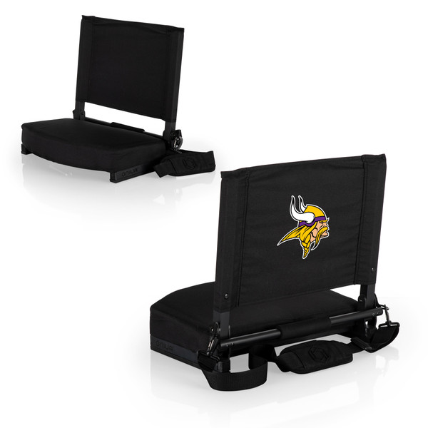 Minnesota Vikings Gridiron Stadium Seat, (Black)