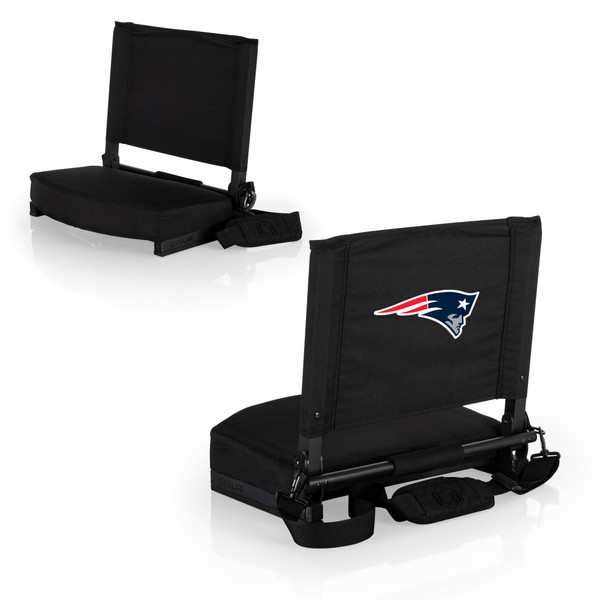 New England Patriots Gridiron Stadium Seat, (Black)