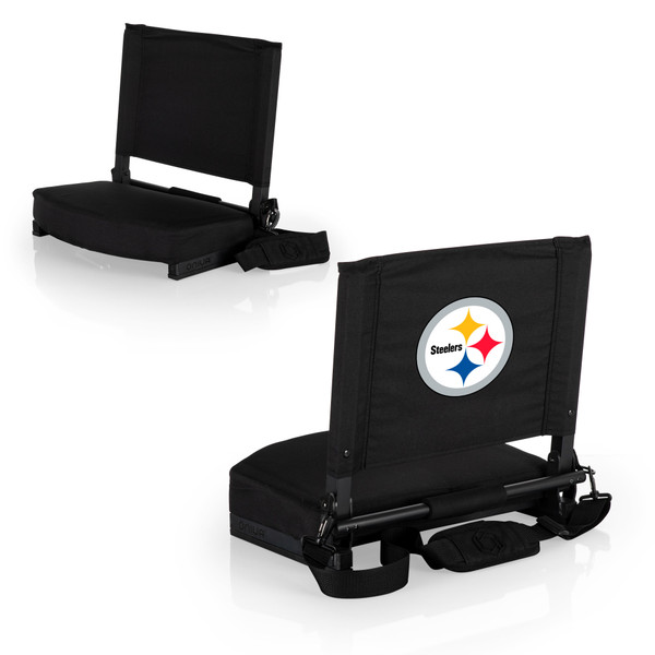 Pittsburgh Steelers Gridiron Stadium Seat, (Black)