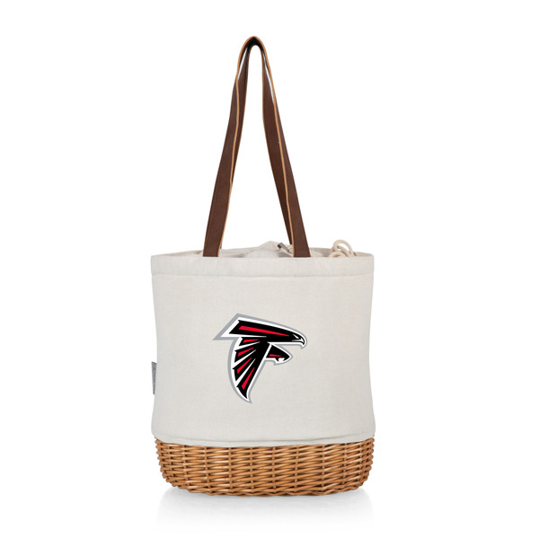 Atlanta Falcons Pico Willow and Canvas Lunch Basket, (Natural Canvas)