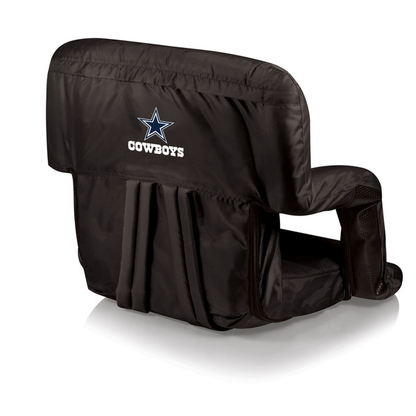 Dallas Cowboys Ventura Portable Reclining Stadium Seat, (Black)