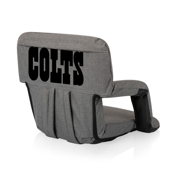 Indianapolis Colts Ventura Portable Reclining Stadium Seat, (Heathered Gray)