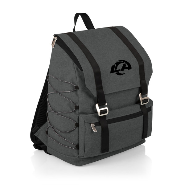 Los Angeles Rams On The Go Traverse Backpack Cooler, (Heathered Gray)