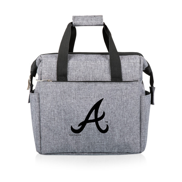 Atlanta Braves On The Go Lunch Bag Cooler (Heathered Gray)