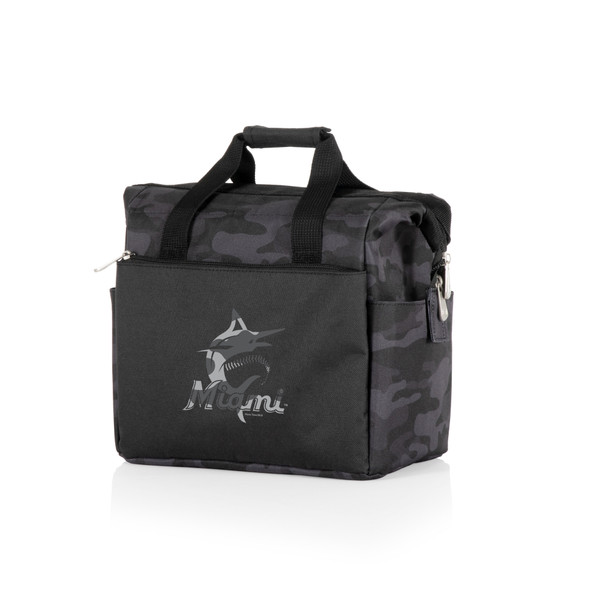 Miami Marlins On The Go Lunch Bag Cooler (Black Camo)