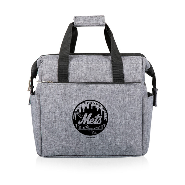 New York Mets On The Go Lunch Bag Cooler (Heathered Gray)