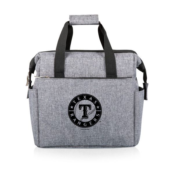 Texas Rangers On The Go Lunch Bag Cooler (Heathered Gray)
