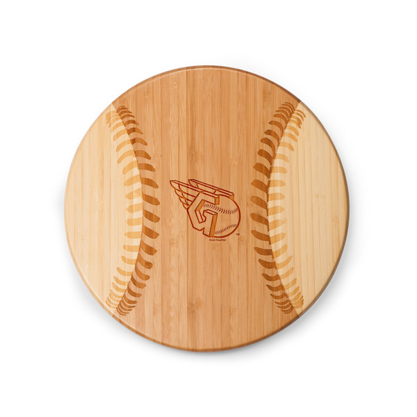 Cleveland Guardians Home Run! Baseball Cutting Board & Serving Tray (Bamboo)