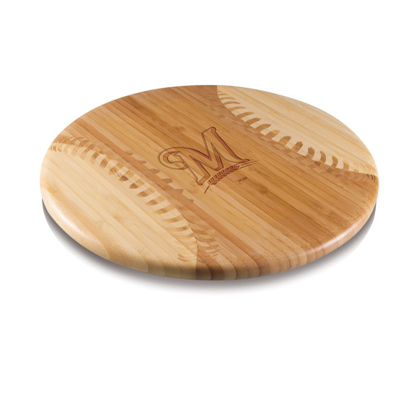 Milwaukee Brewers Home Run! Baseball Cutting Board & Serving Tray (Parawood)
