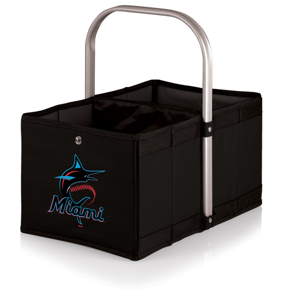 Miami Marlins Urban Basket Collapsible Tote (Black)