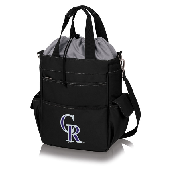 Colorado Rockies Activo Cooler Tote Bag (Black with Gray Accents)