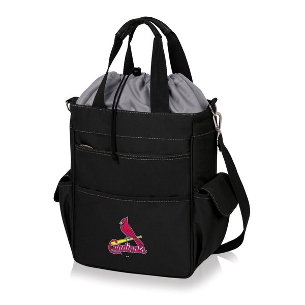 St. Louis Cardinals Activo Cooler Tote Bag (Black with Gray Accents)