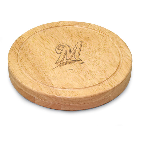 Milwaukee Brewers Circo Cheese Cutting Board & Tools Set (Parawood)