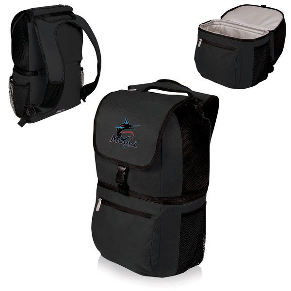 Miami Marlins Zuma Backpack Cooler (Black)