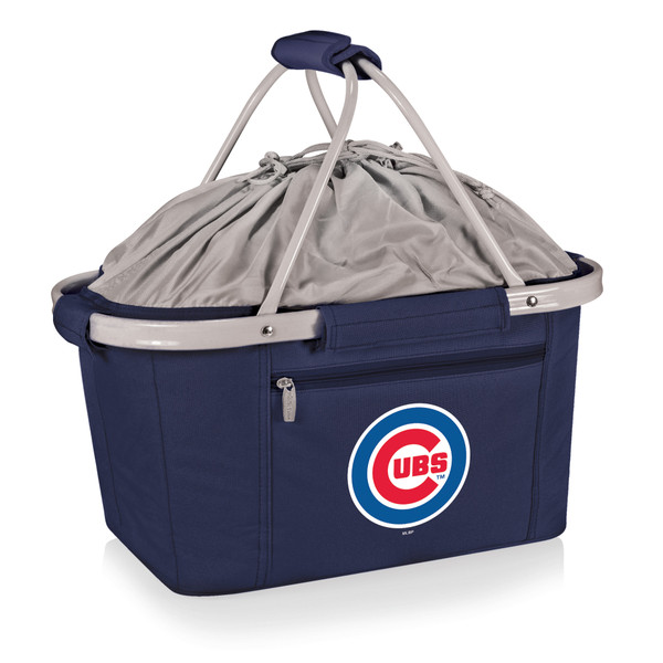 Chicago Cubs Metro Basket Collapsible Cooler Tote (Navy Blue)