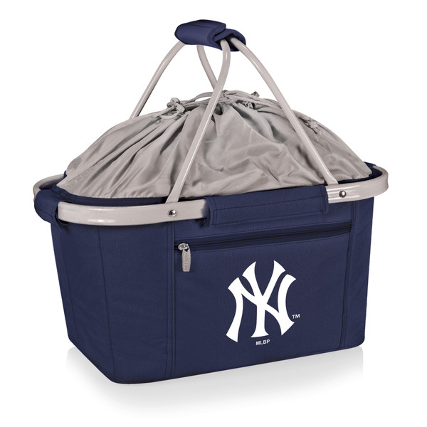 New York Yankees Metro Basket Collapsible Cooler Tote (Navy Blue)
