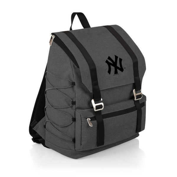 New York Yankees On The Go Traverse Backpack Cooler (Heathered Gray)