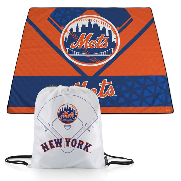 New York Mets Impresa Picnic Blanket (Black & White)