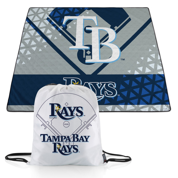 Tampa Bay Rays Impresa Picnic Blanket (Black & White)