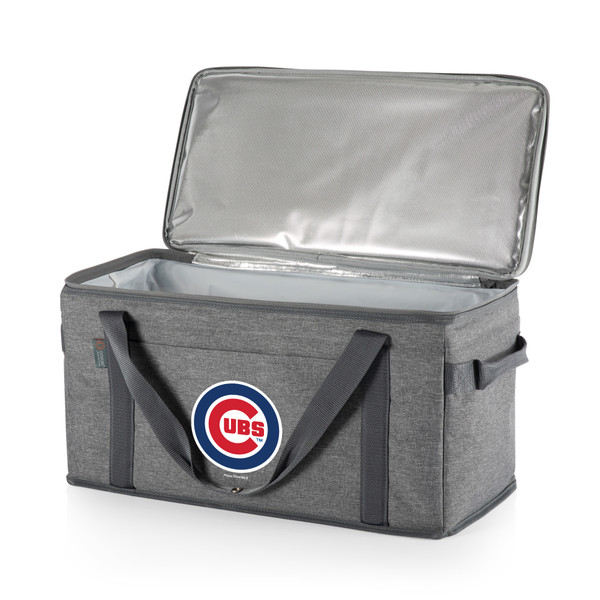 Chicago Cubs 64 Can Collapsible Cooler (Heathered Gray)