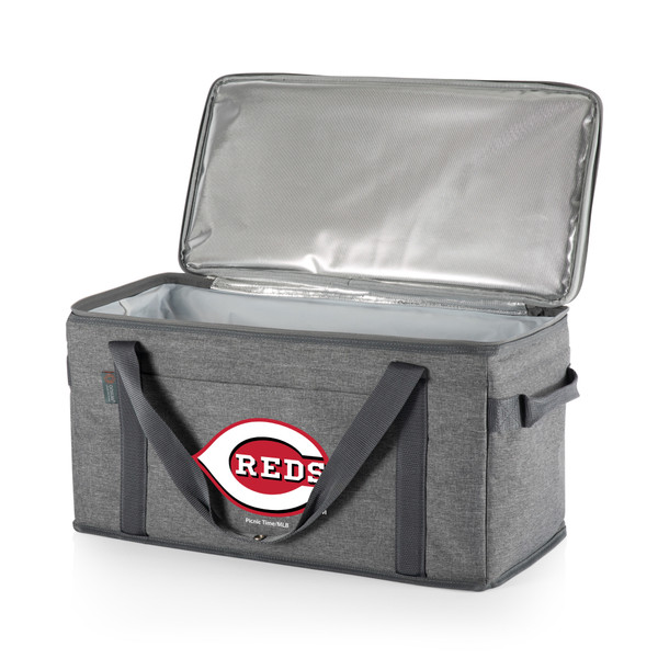 Cincinnati Reds 64 Can Collapsible Cooler (Heathered Gray)