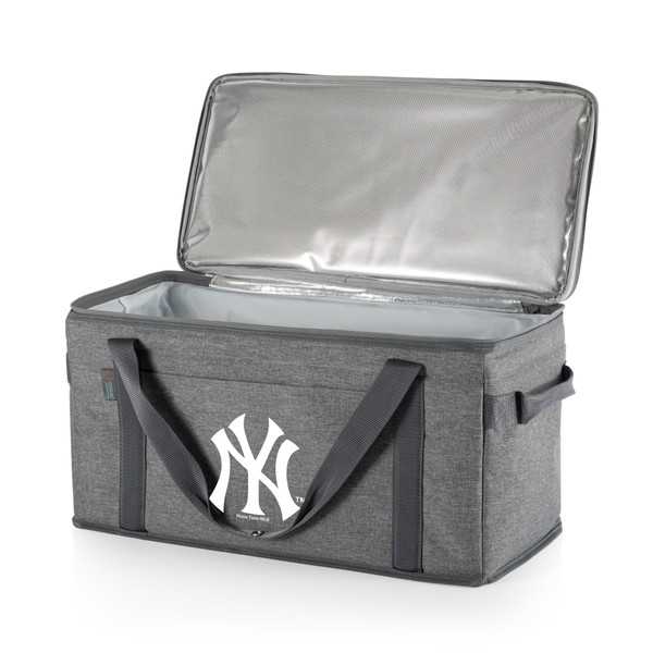 New York Yankees 64 Can Collapsible Cooler (Heathered Gray)