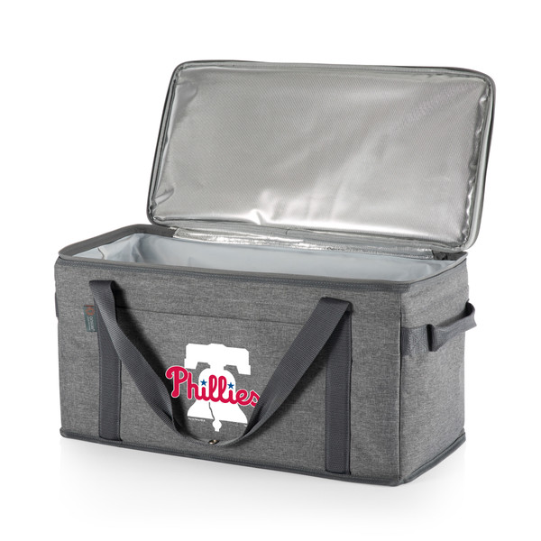 Philadelphia Phillies 64 Can Collapsible Cooler (Heathered Gray)