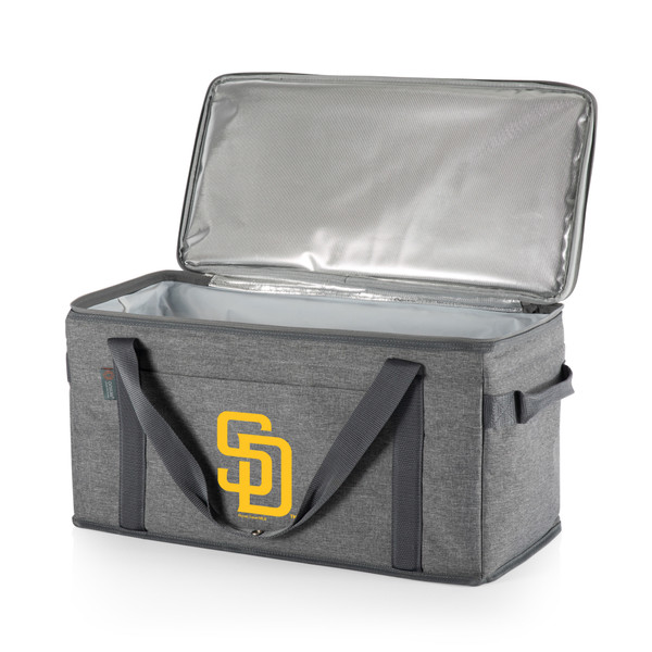 San Diego Padres 64 Can Collapsible Cooler (Heathered Gray)